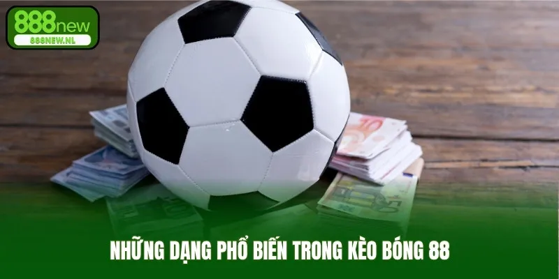 Những dạng phổ biến trong kèo bóng 88